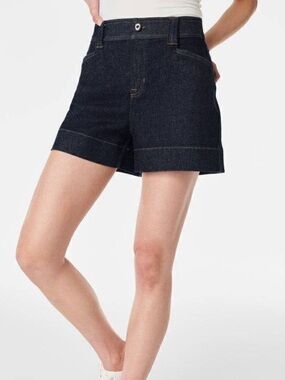 NWT- SPANX Denim Trouser Shorts- Size XS